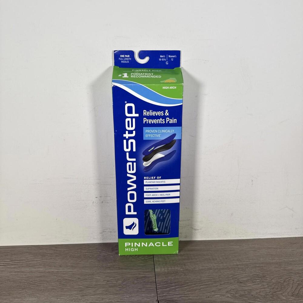 power step pinnacle high arch Men’s Size 10-10.5 Women’s Size 12 Orthotic Insole